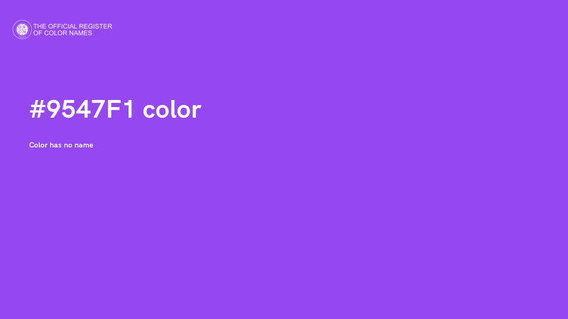 #9547F1 color image