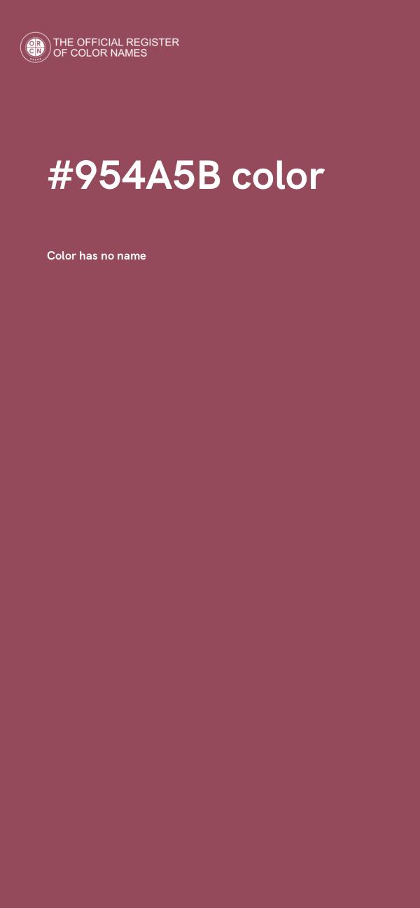 #954A5B color image