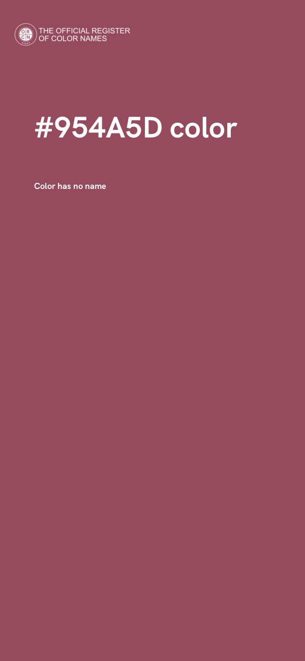 #954A5D color image