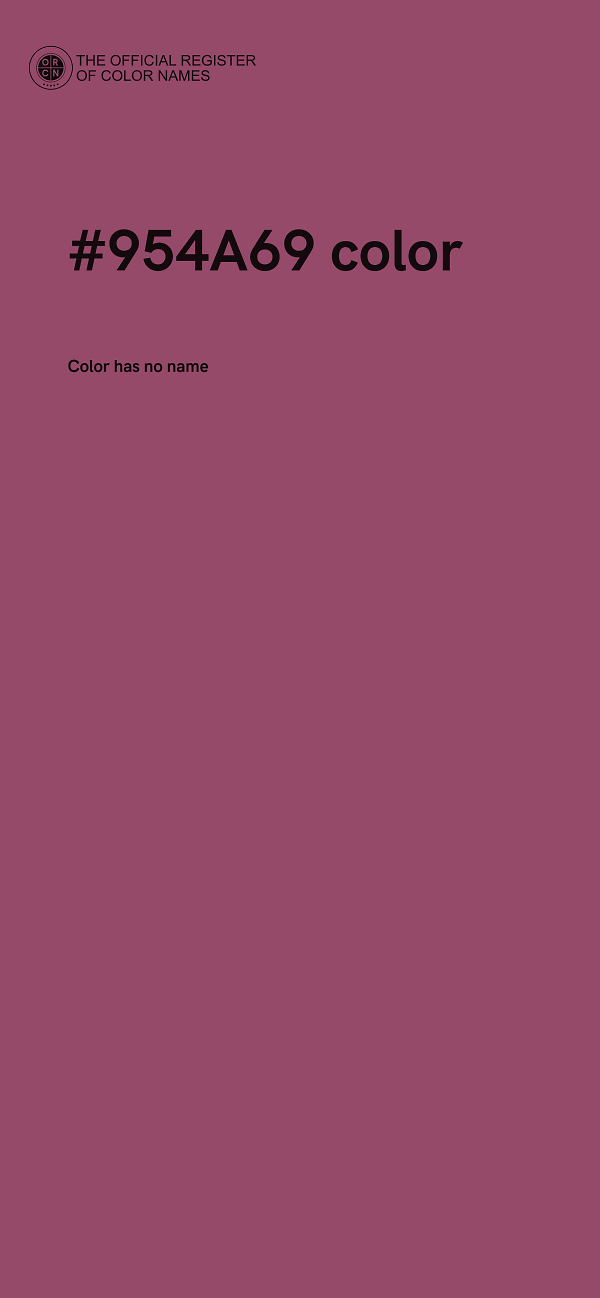 #954A69 color image