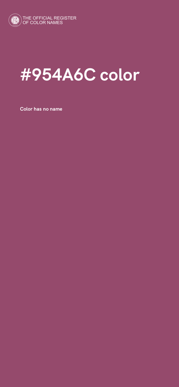 #954A6C color image