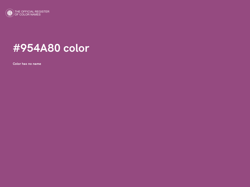 #954A80 color image