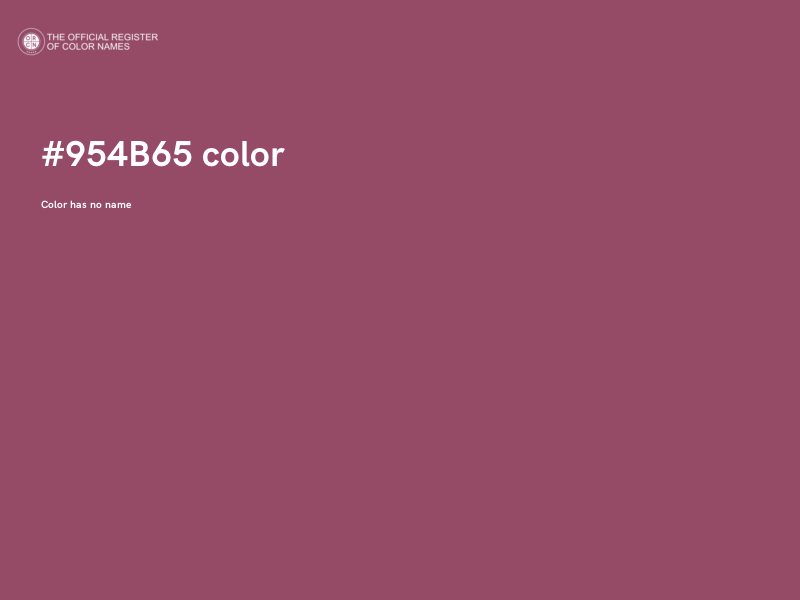 #954B65 color image