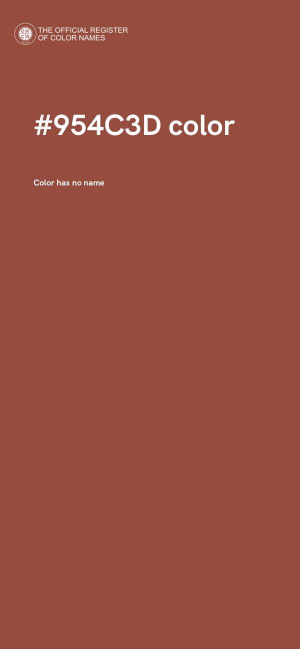 #954C3D color image