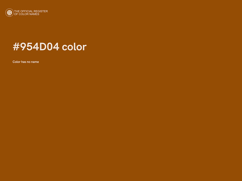 #954D04 color image