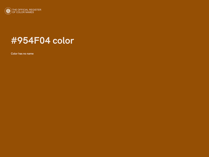 #954F04 color image