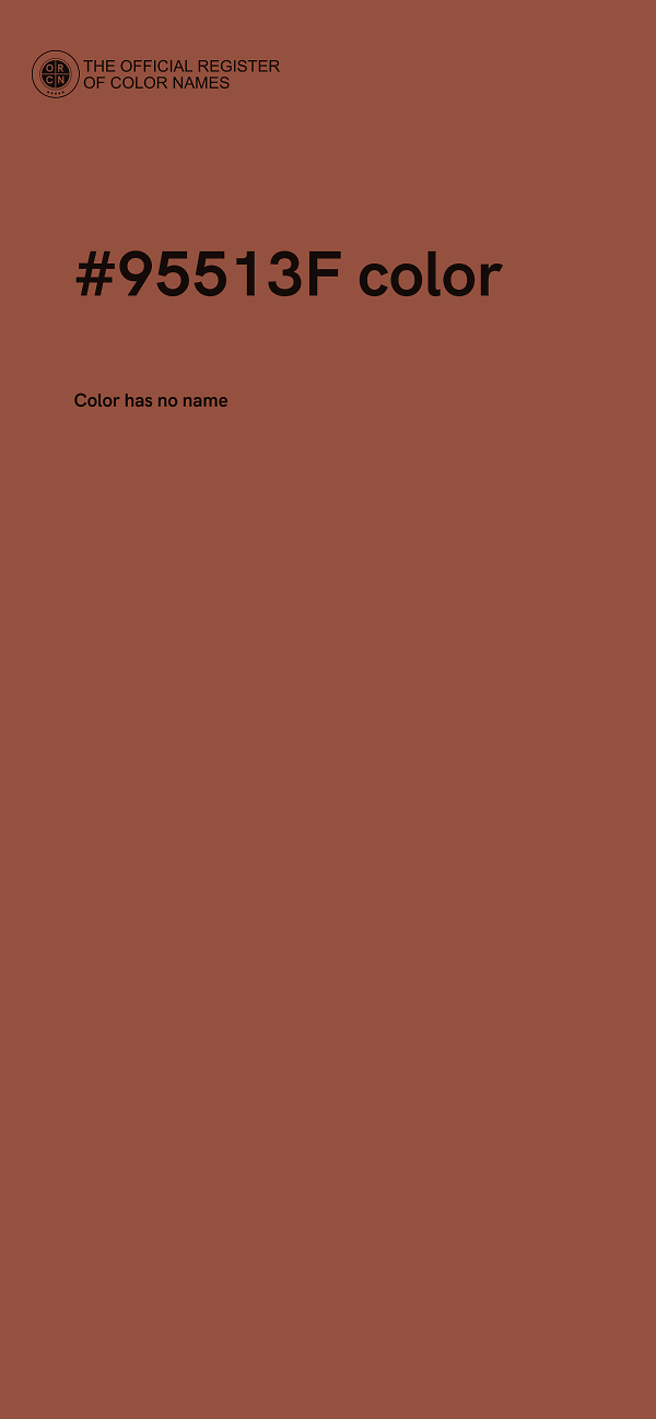#95513F color image
