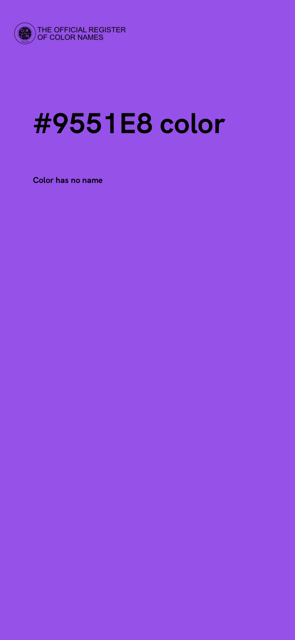 #9551E8 color image