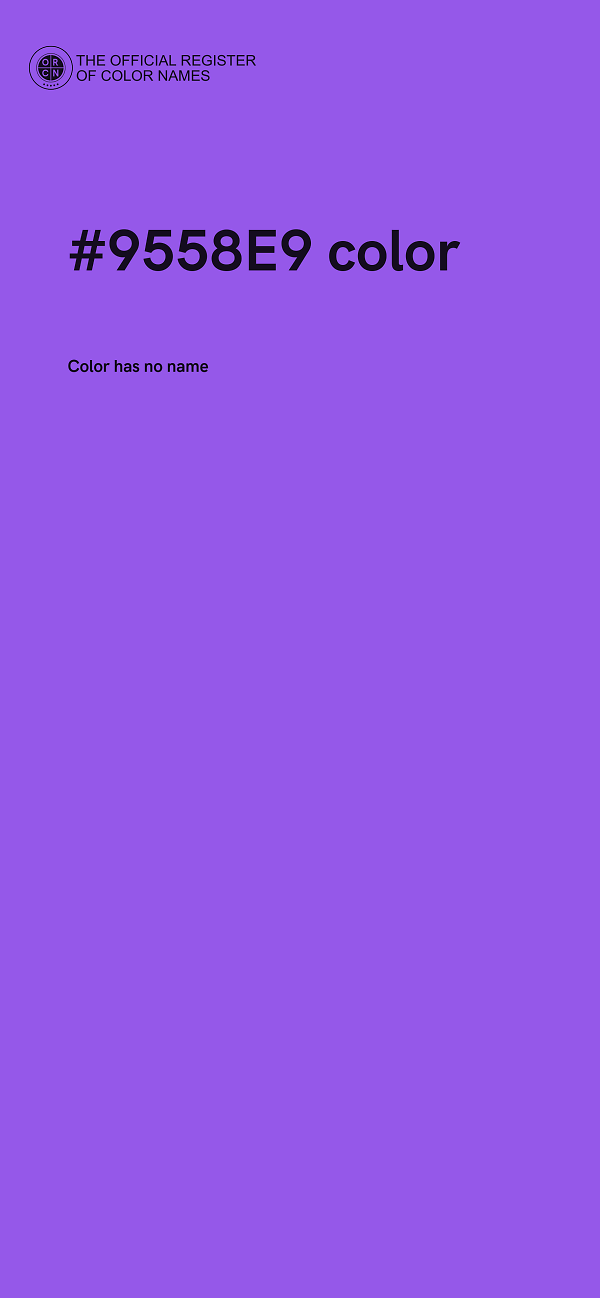 #9558E9 color image