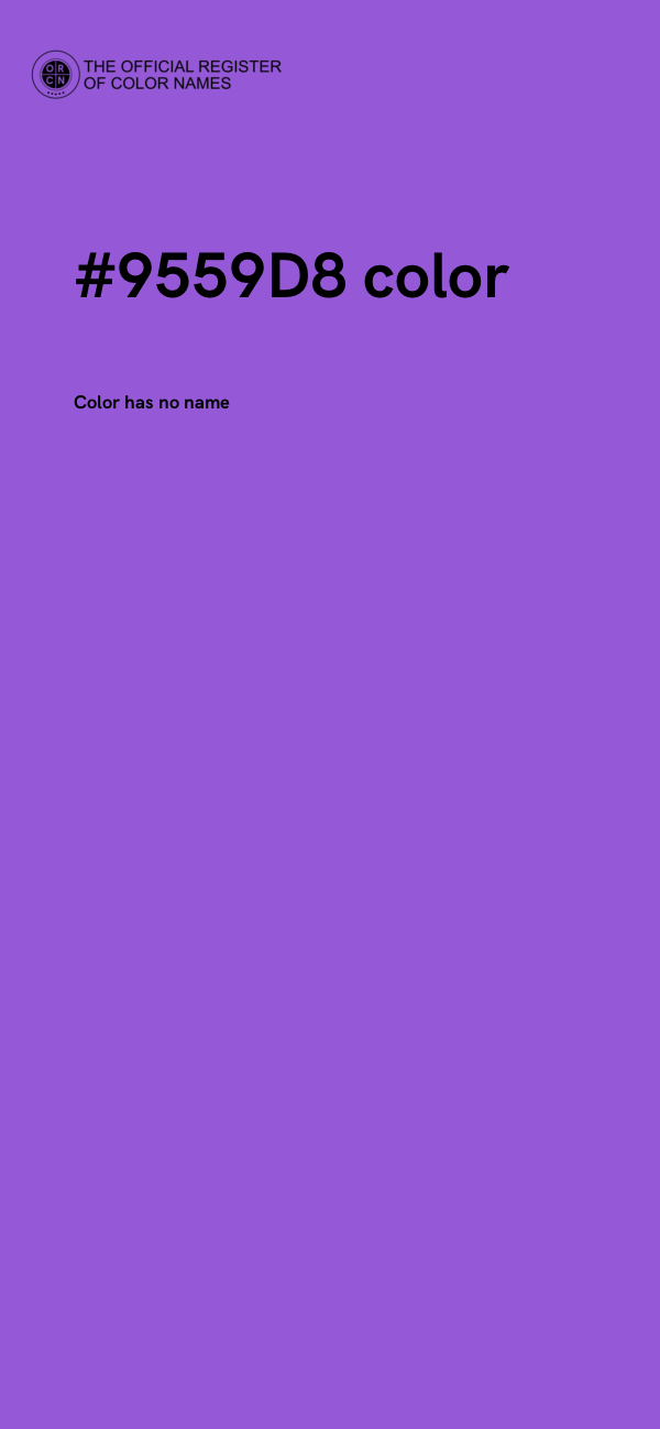 #9559D8 color image