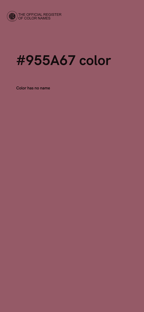 #955A67 color image