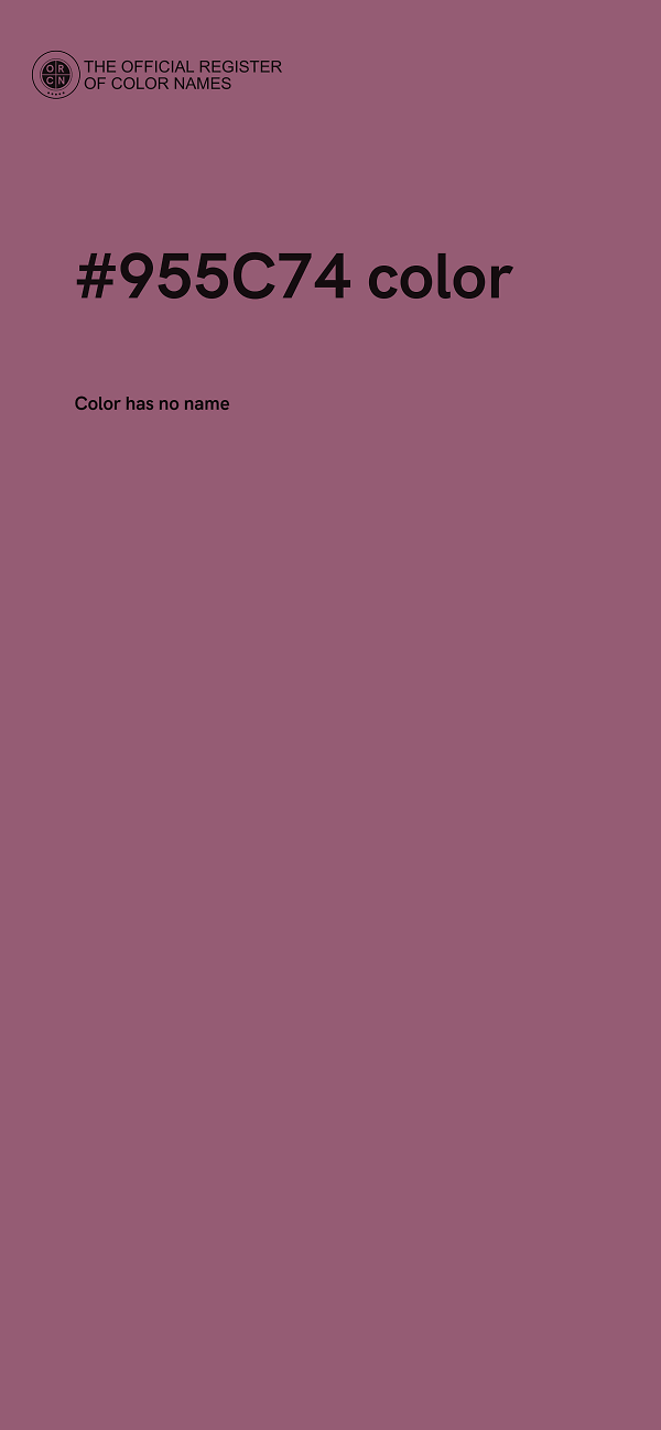 #955C74 color image