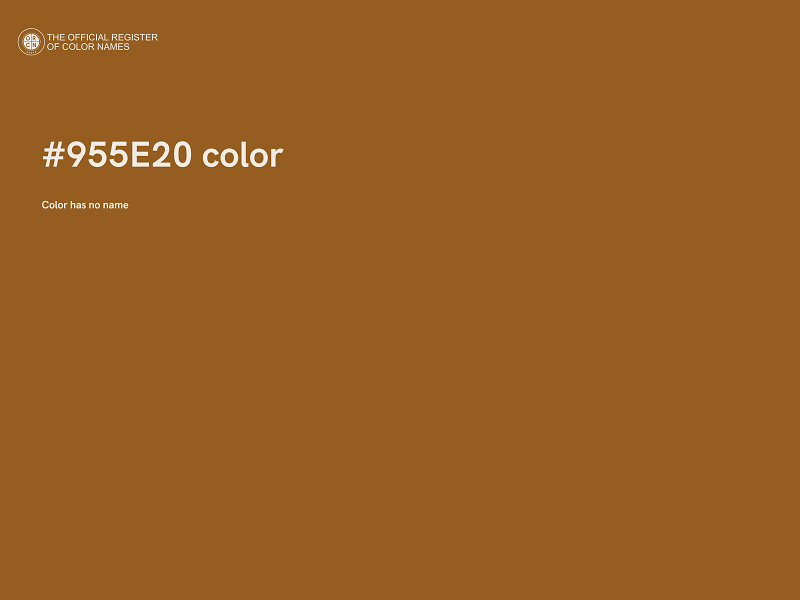 #955E20 color image