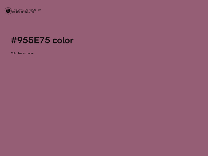 #955E75 color image
