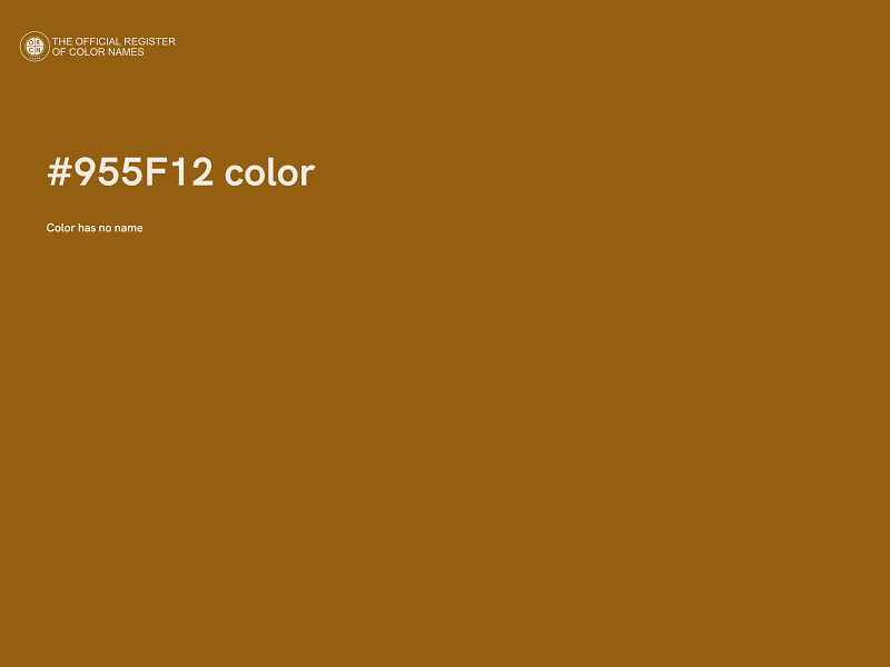 #955F12 color image