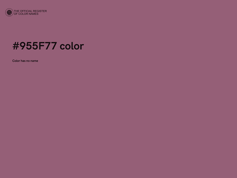 #955F77 color image