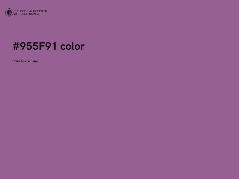 #955F91 color image
