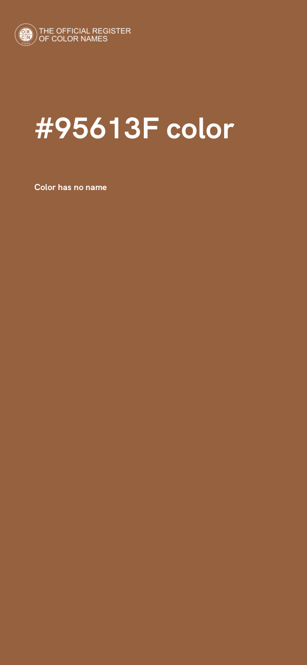 #95613F color image