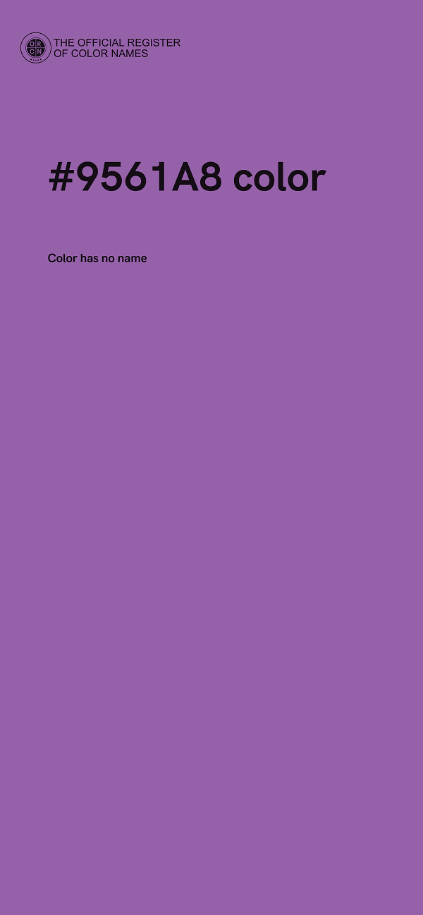 #9561A8 color image