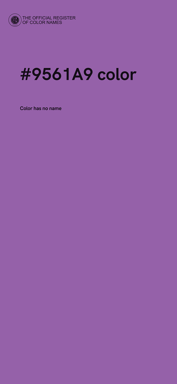 #9561A9 color image