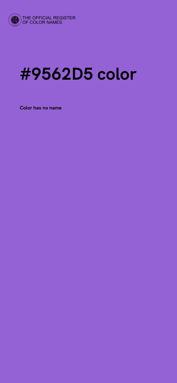 #9562D5 color image