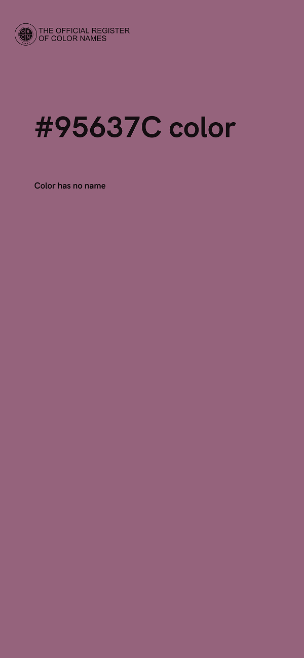 #95637C color image