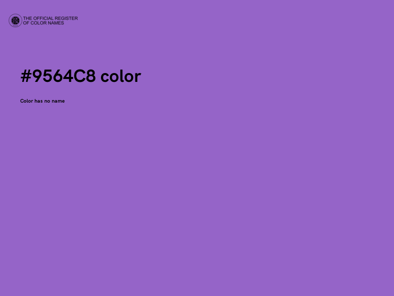 #9564C8 color image