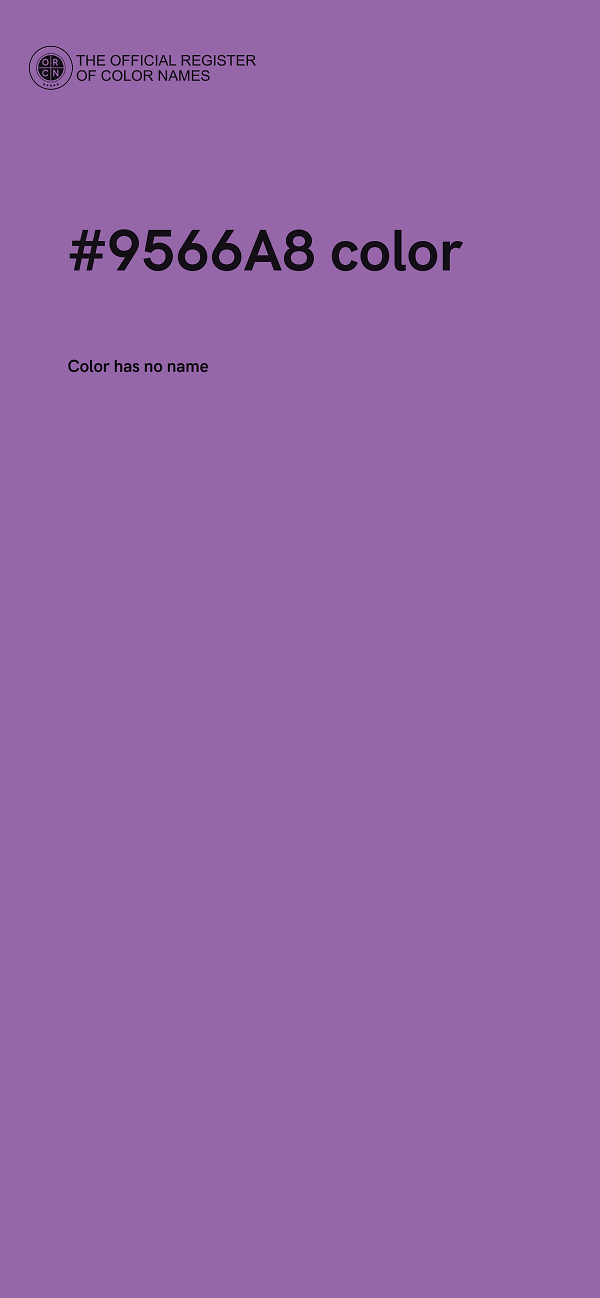 #9566A8 color image