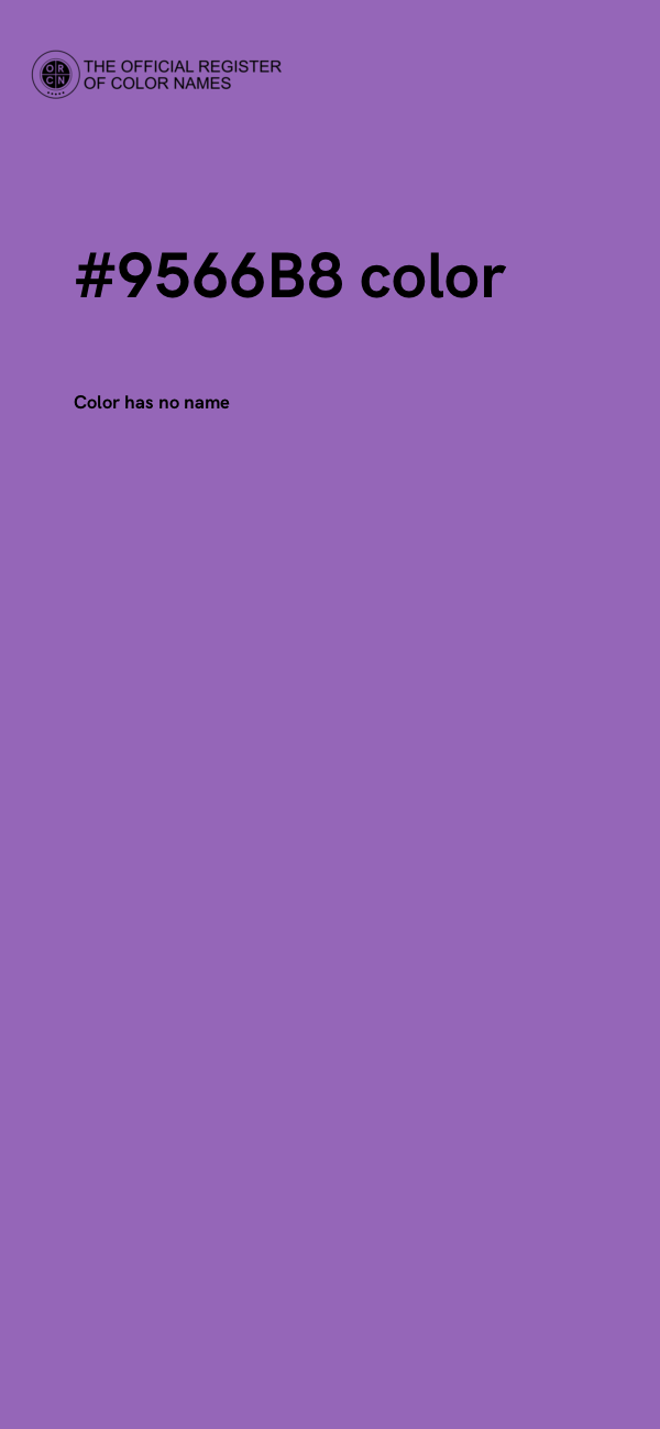 #9566B8 color image