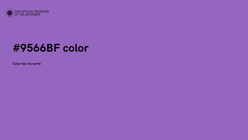 #9566BF color image