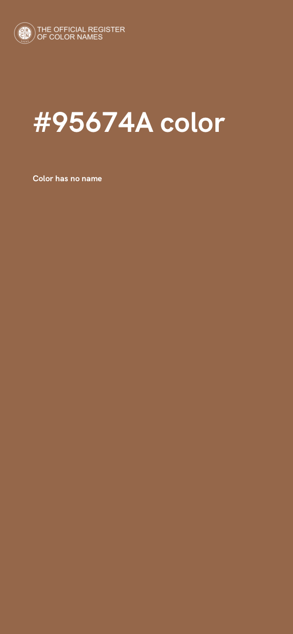 #95674A color image