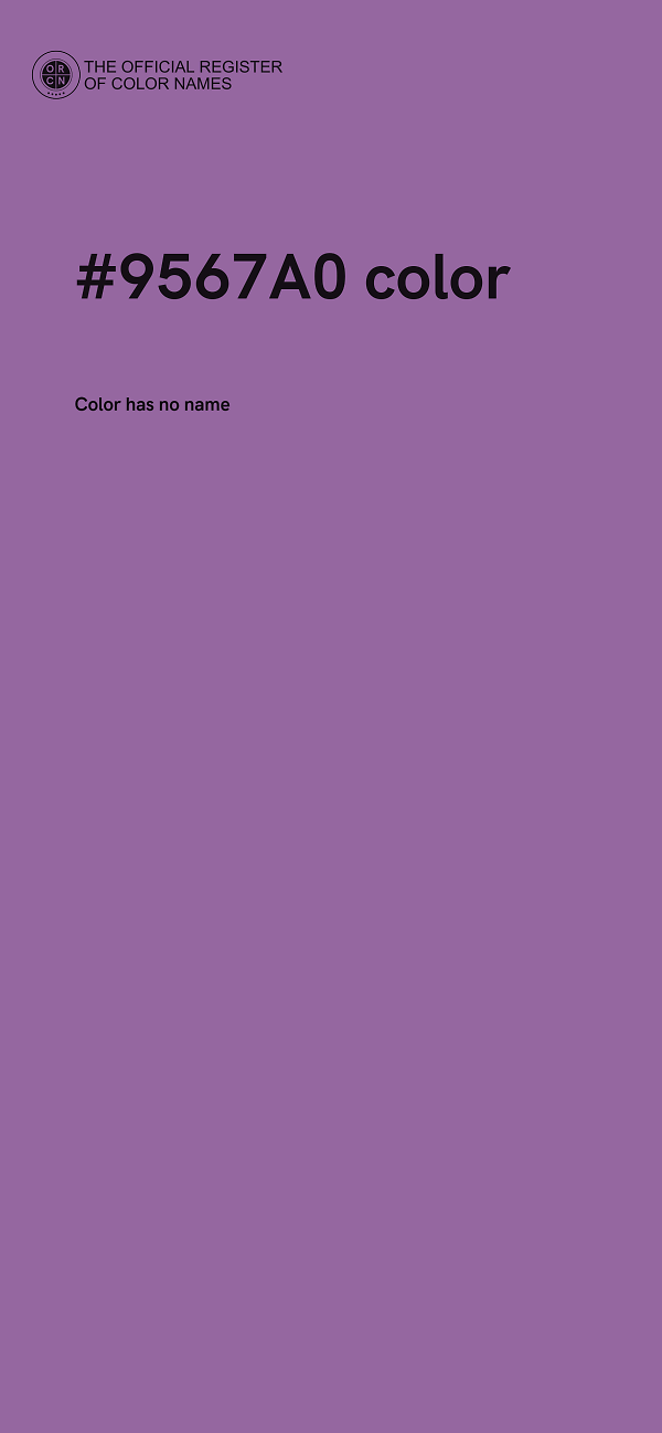 #9567A0 color image