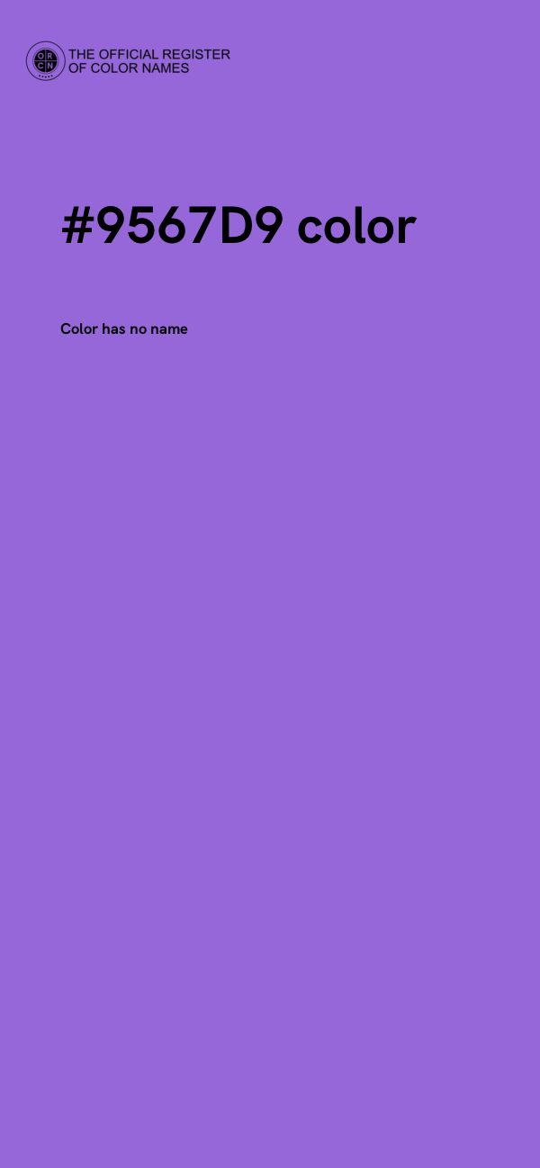 #9567D9 color image
