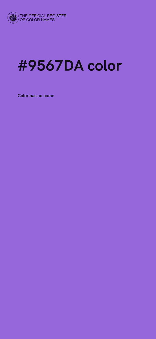 #9567DA color image