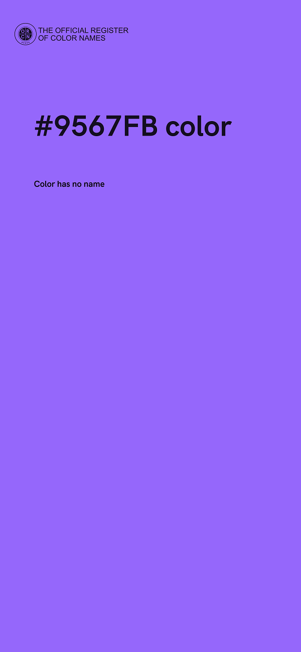 #9567FB color image