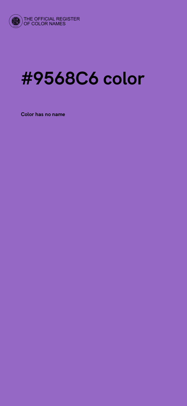 #9568C6 color image