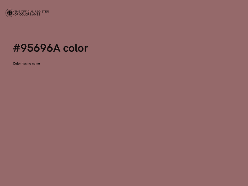 #95696A color image