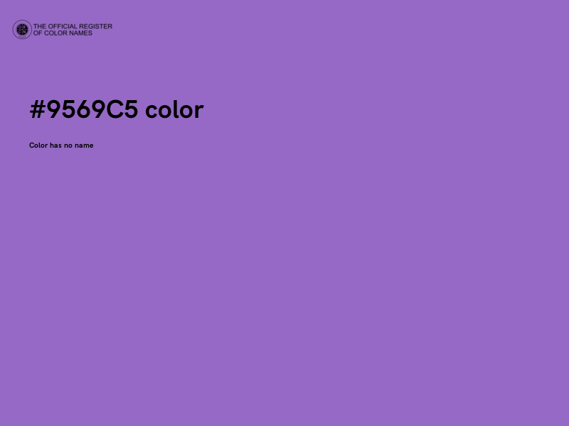#9569C5 color image