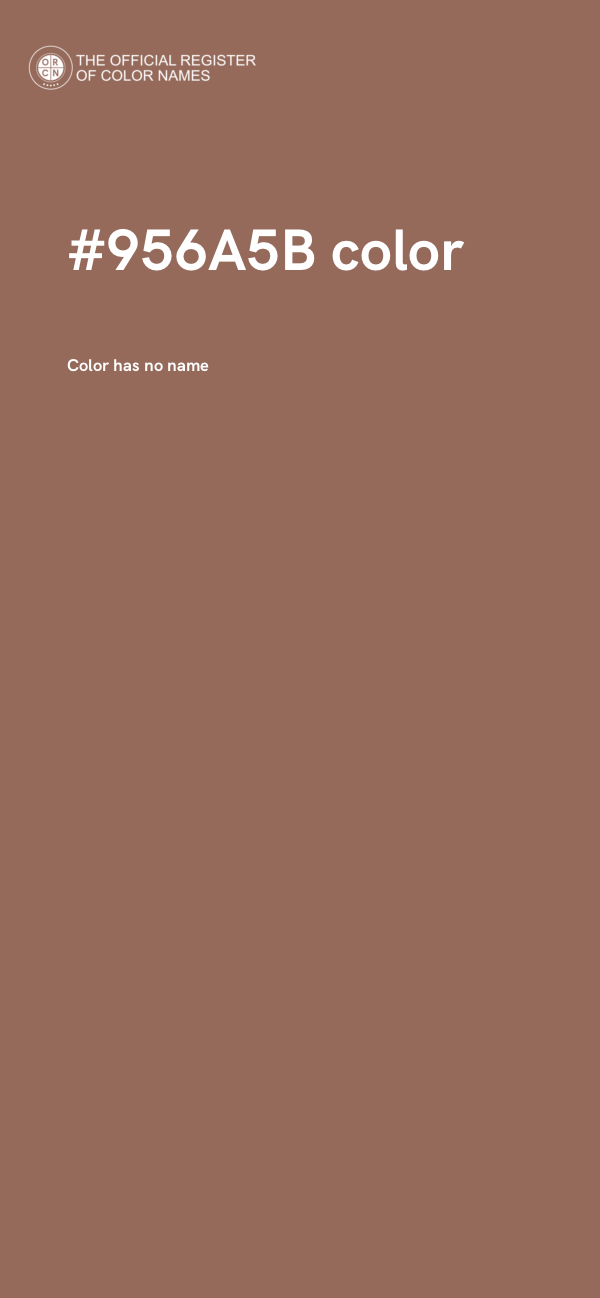 #956A5B color image