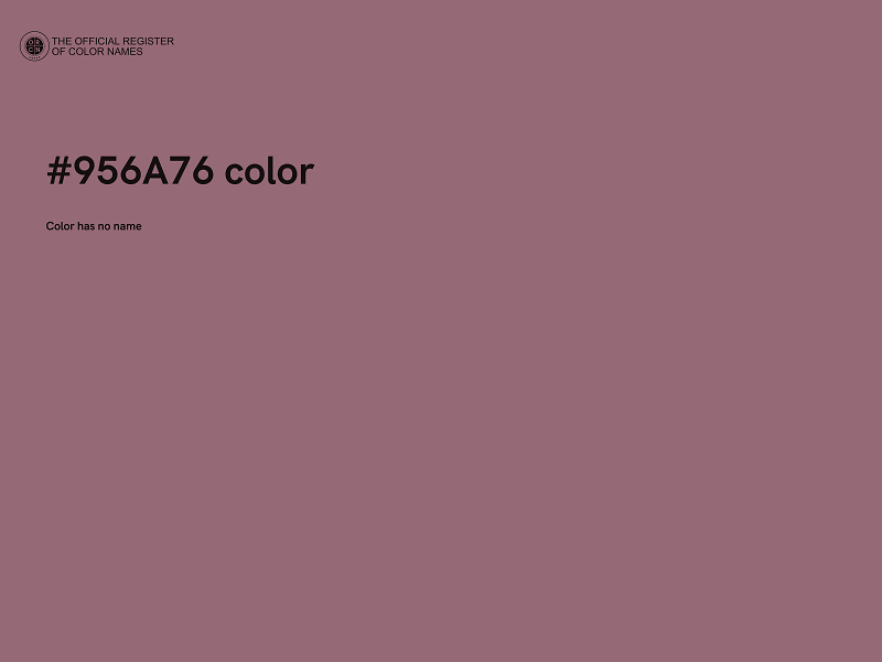 #956A76 color image