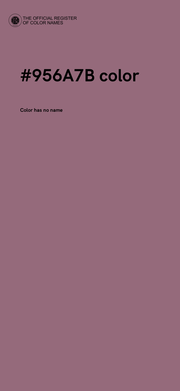 #956A7B color image