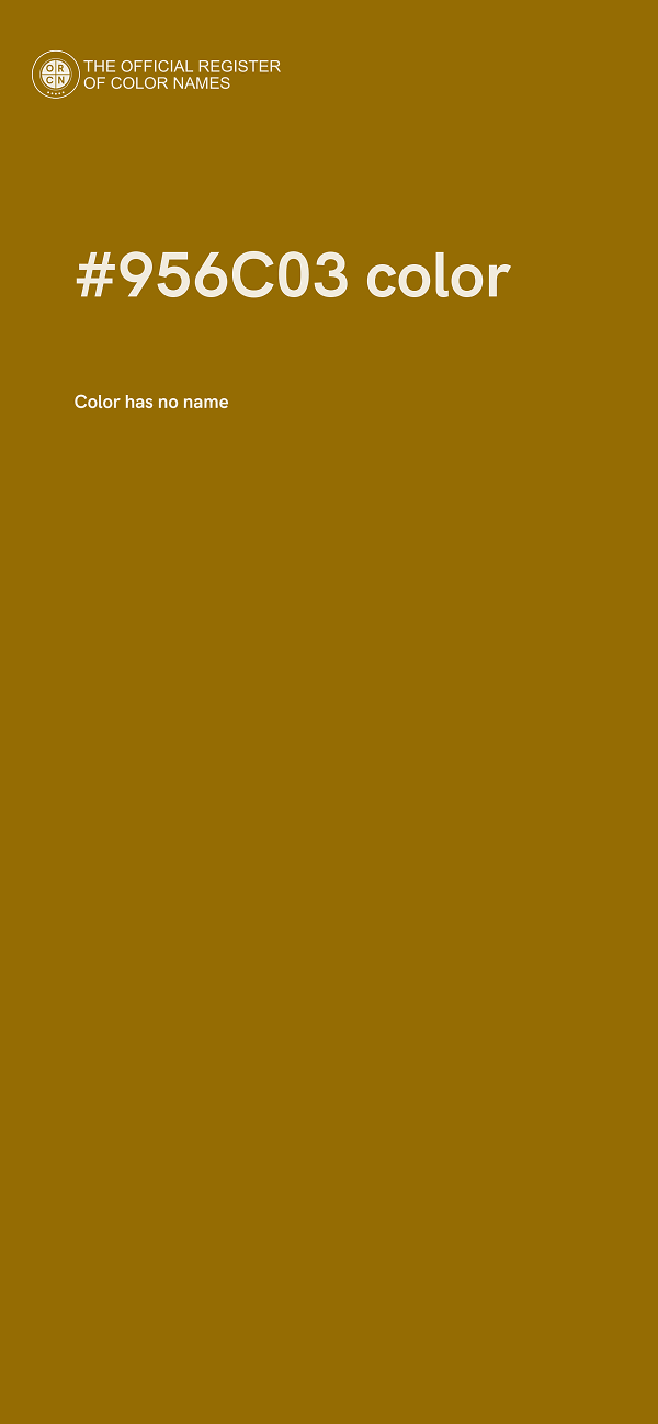 #956C03 color image