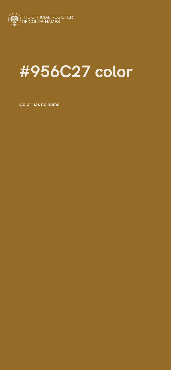 #956C27 color image