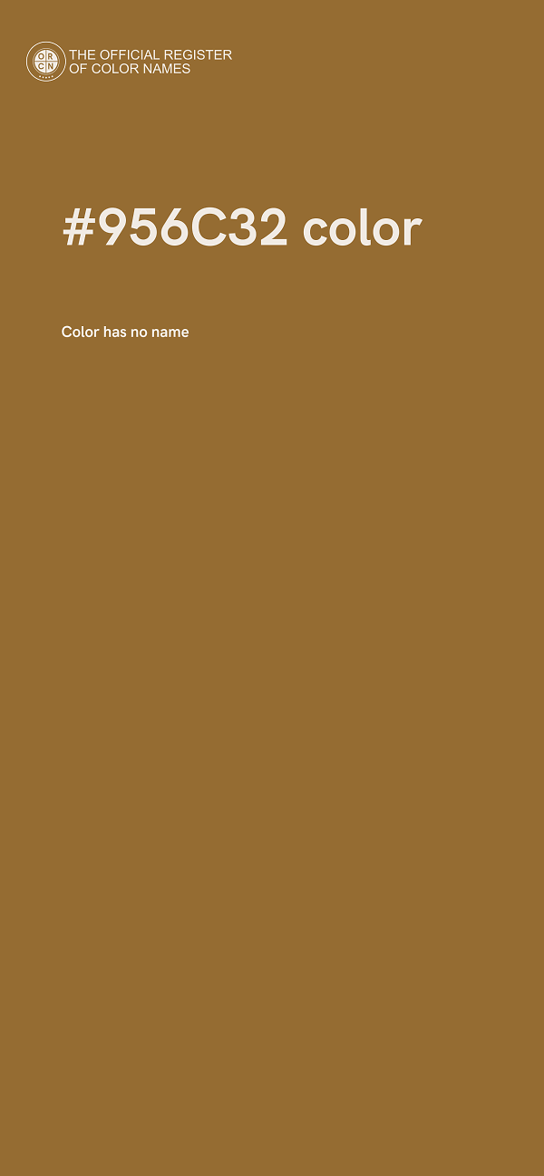 #956C32 color image
