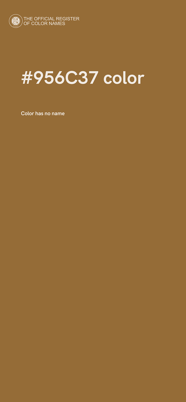 #956C37 color image