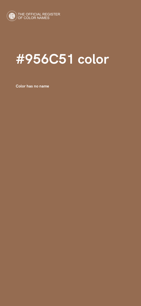 #956C51 color image