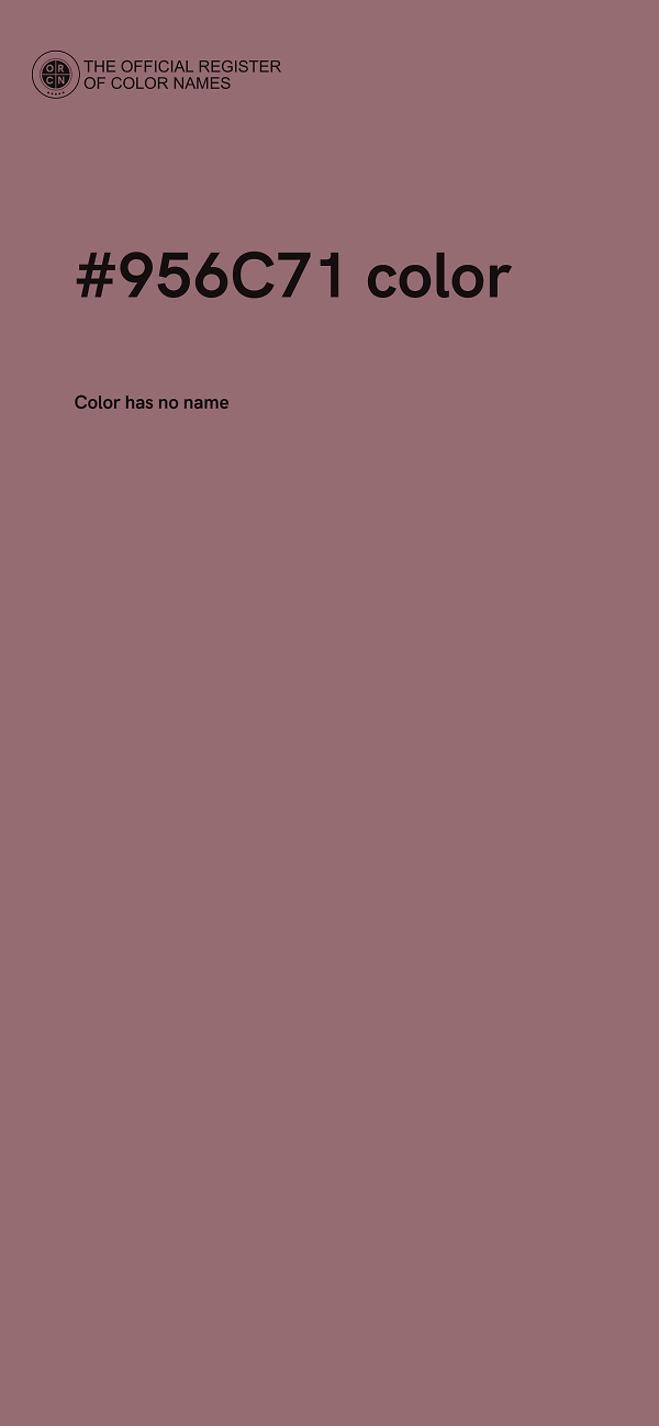 #956C71 color image