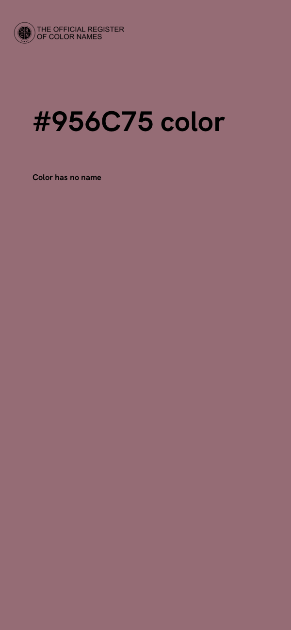 #956C75 color image