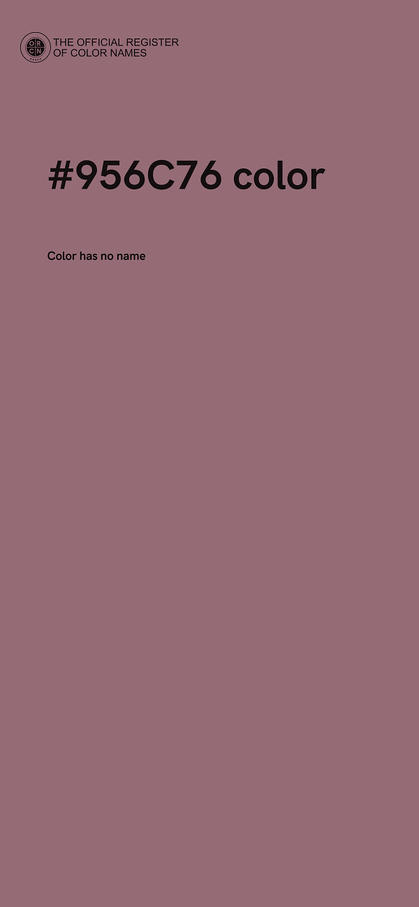 #956C76 color image