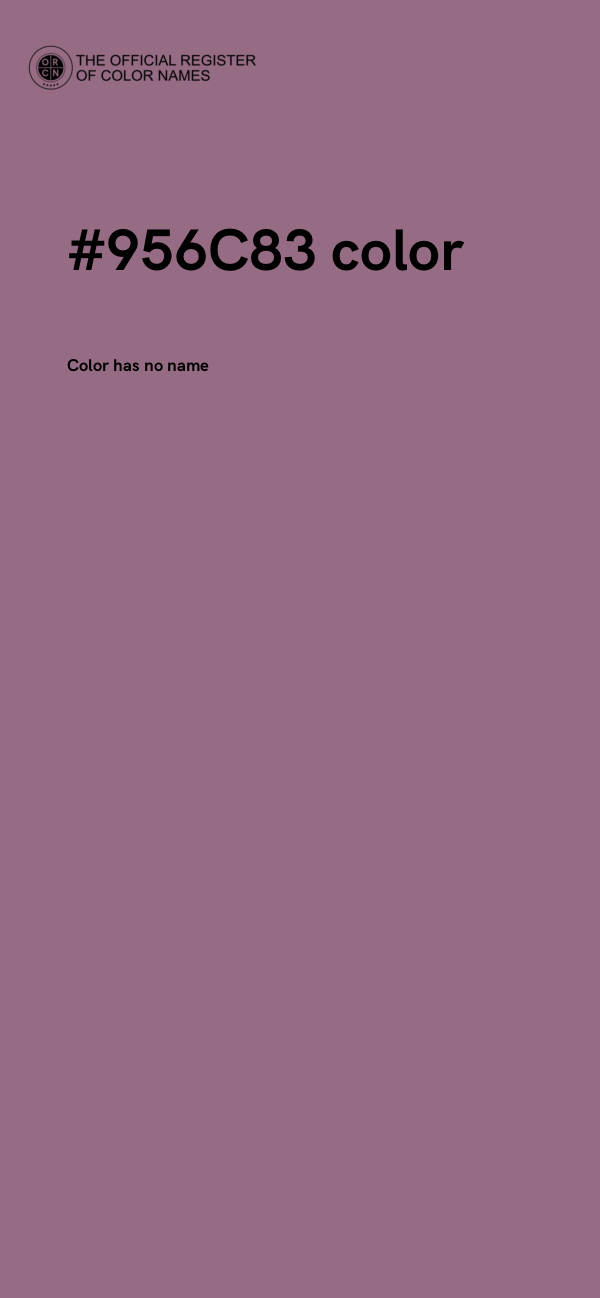 #956C83 color image